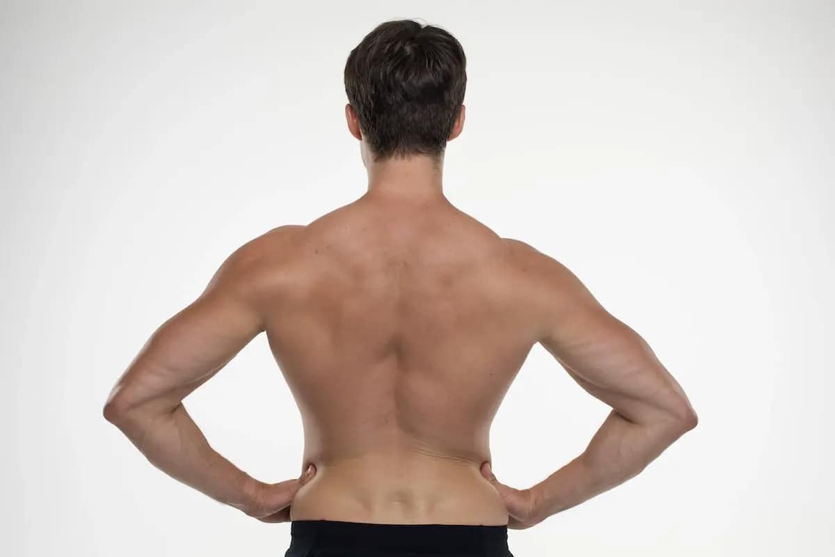 Homme de dos illustrant le renforcement musculaire du dos